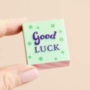 Tiny Matchbox Ceramic Clover Token - Something Different Gift Shop