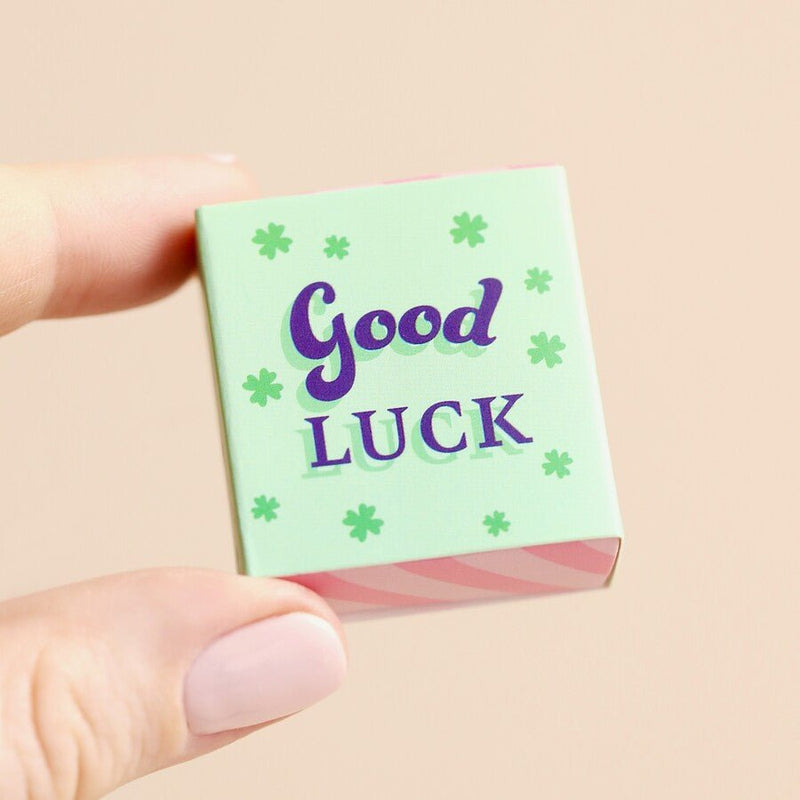 Tiny Matchbox Ceramic Clover Token - Something Different Gift Shop