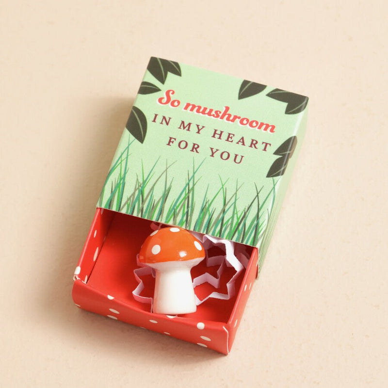 Tiny Matchbox Ceramic Mushroom Token - Something Different Gift Shop
