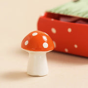 Tiny Matchbox Ceramic Mushroom Token - Something Different Gift Shop