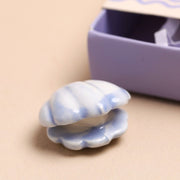 Tiny Matchbox Ceramic Pearl Oyster Token - Something Different Gift Shop