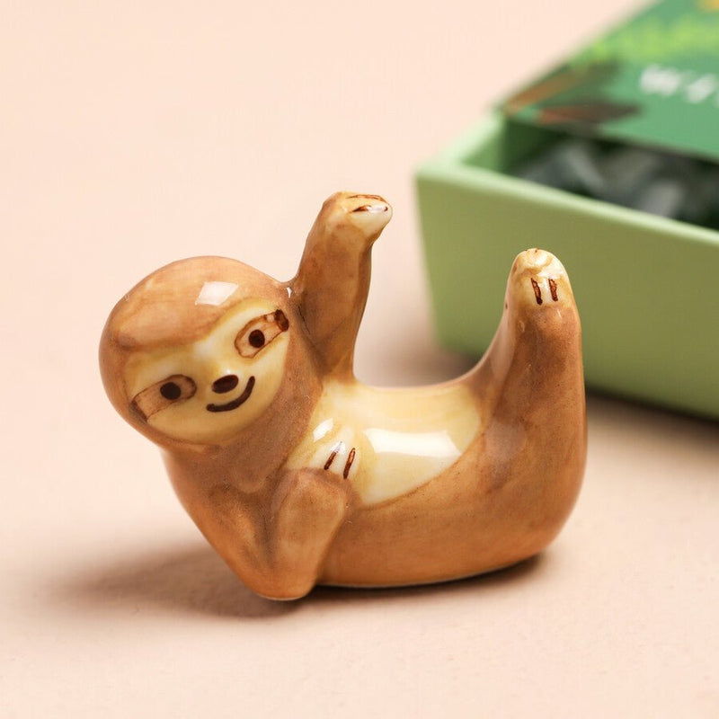 Lisa Angel Tiny Matchbox Ceramic Sloth Token – Something Different Gift Shop