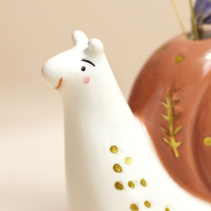 Lisa Angel Tiny Snail Ceramic Bud Vase – Something Different Gift Shop