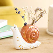 Lisa Angel Tiny Snail Ceramic Bud Vase – Something Different Gift Shop