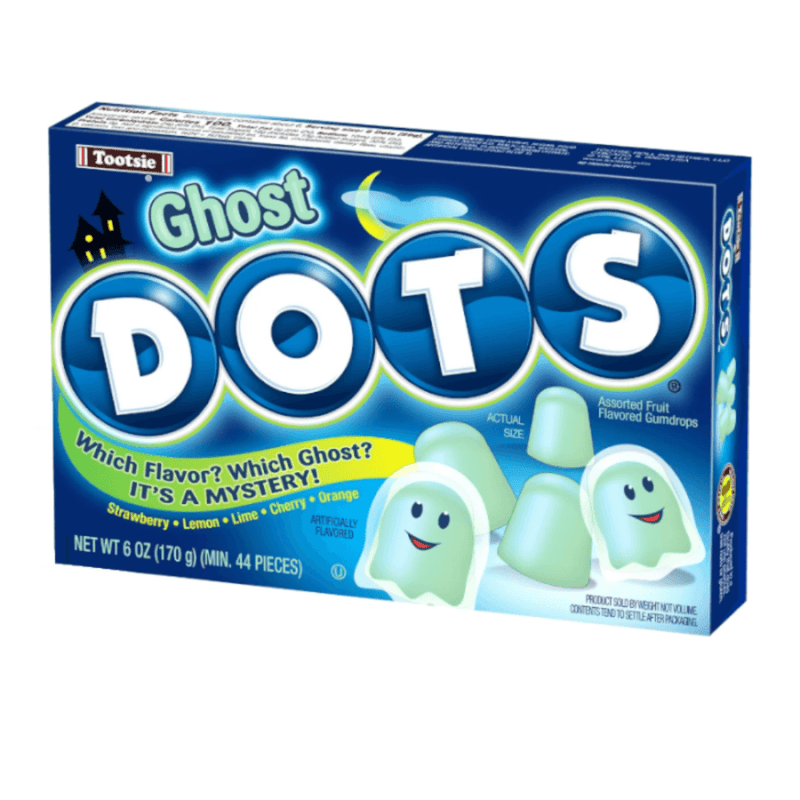Tootsie Ghost Dots 170g box of mystery fruit-flavoured Halloween gumdrops