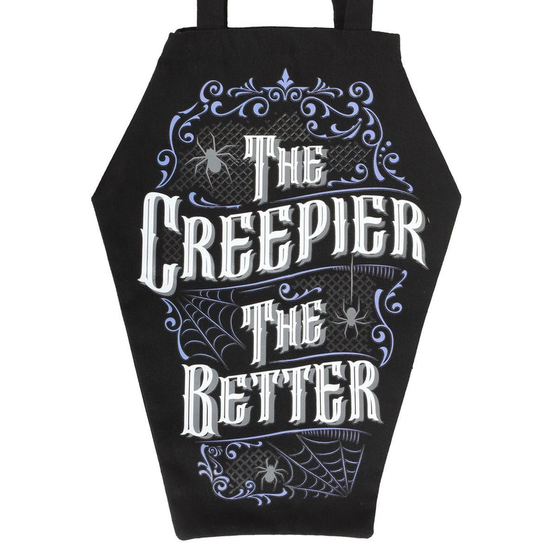 Tote Bag - Coffin Shaped The Creepier The Better - Something Different Gift Shop