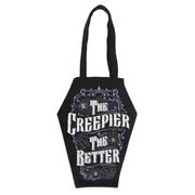 Tote Bag - Coffin Shaped The Creepier The Better - Something Different Gift Shop