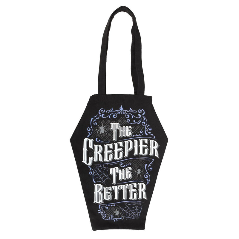 Tote Bag - Coffin Shaped The Creepier The Better - Something Different Gift Shop