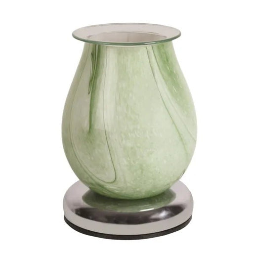 Touch Electric Wax Warmer - Green Swirl Oval - Something Different Gift Shop