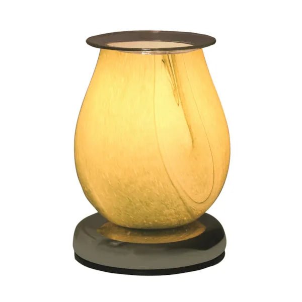 Touch Electric Wax Warmer - Green Swirl Oval - Something Different Gift Shop