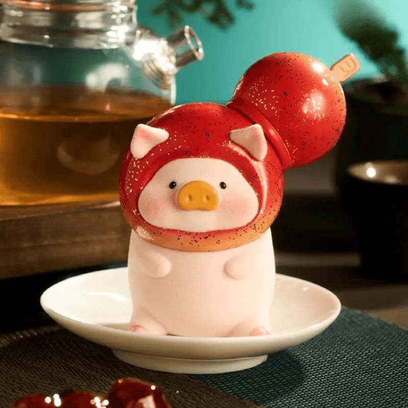 TOYZEROPLUS LuLu the Piggy Lu's Table Series Blind Box Candied Hawthorn mini figure in a red fruit costume