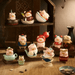 TOYZEROPLUS LuLu the Piggy Lu's Table Series Blind Box full collection display with regular and hidden mini figures