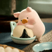 TOYZEROPLUS LuLu the Piggy Lu's Table Series Blind Box Glutinous Rice Balls mini figure hugging a rice ball