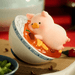 TOYZEROPLUS LuLu the Piggy Lu's Table Series Blind Box Mapo Tofu mini figure resting in a bowl of spicy tofu