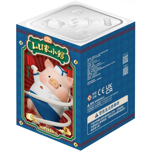 TOYZEROPLUS LuLu the Piggy Lu's Table Series Blind Box retail packaging box with Hand-pulled Noodles artwork