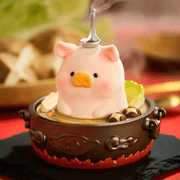TOYZEROPLUS LuLu the Piggy Lu's Table Series Blind Box Piggy Hotpot super hidden mini figure in a hotpot bowl
