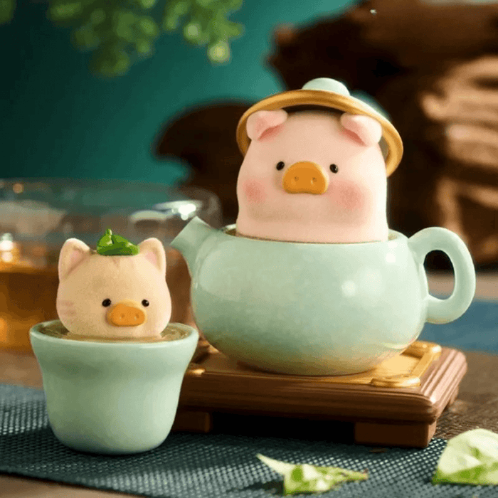 TOYZEROPLUS LuLu the Piggy Lu's Table Series Blind Box Tea mini figure with matching tiny tea cup companion