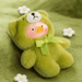 LuLu the Piggy Teddy Mini’s Whispers of Nature plush phone charm blind box Grass design