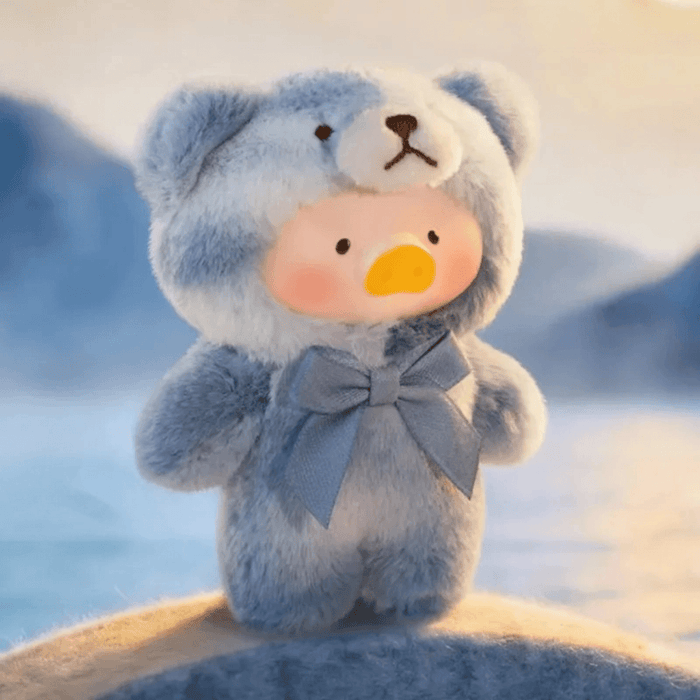 LuLu the Piggy Teddy Mini’s Whispers of Nature hidden plush phone charm Morning Mist design