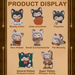 MOFFY’s Magic Furry Mewky product display guide showing all regular and hidden blind box figures