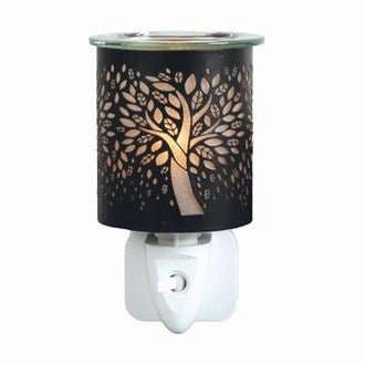 Tree of Life Plug - In Wax Melt Burner – Black - Something Different Gift Shop