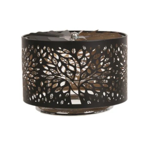 Tree of Life Spinning Carousel Candle Shade – Black & Gold - Something Different Gift Shop