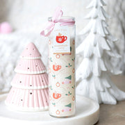 Tube Candle - Sugarplum Fun Christmas Print - Something Different Gift Shop