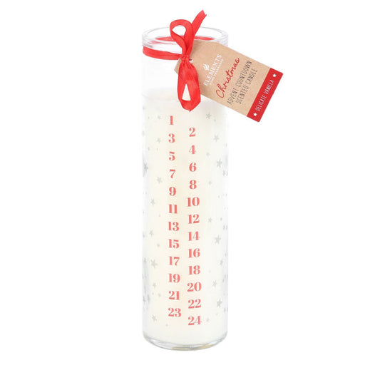 Tube Candle - White Vanilla Advent - Something Different Gift Shop