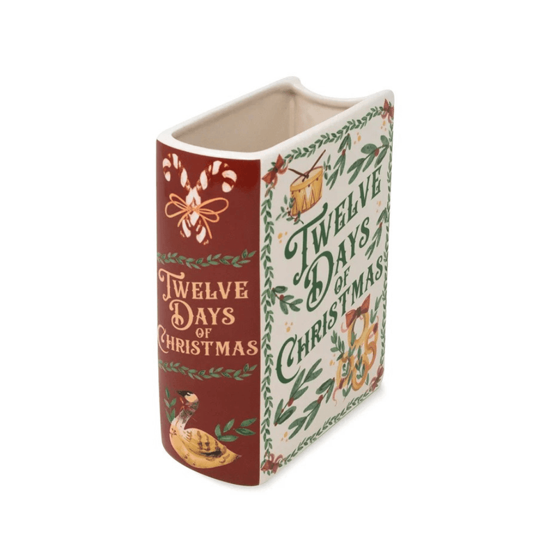 Twelve Days of Christmas Large Ceramic Book Vase – Steel Mill & Co