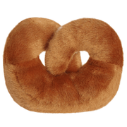 Back view of Palm Pals Twist Pretzel brown plush soft toy