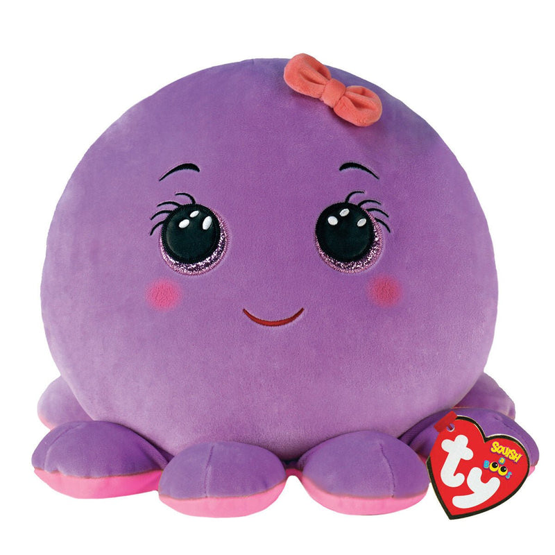 Ty Squishy Beanie - Octavia Octopus 14" - Something Different Gift Shop