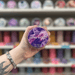 Ultra Violet wax melt pot with purple bubble label