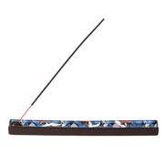 Urban Tokyo Japanese crane waves ceramic incense holder with incense stick