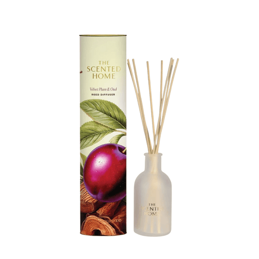 Ashleigh & Burwood The Scented Home Velvet Plum & Oud Reed Diffuser 150ml with packaging