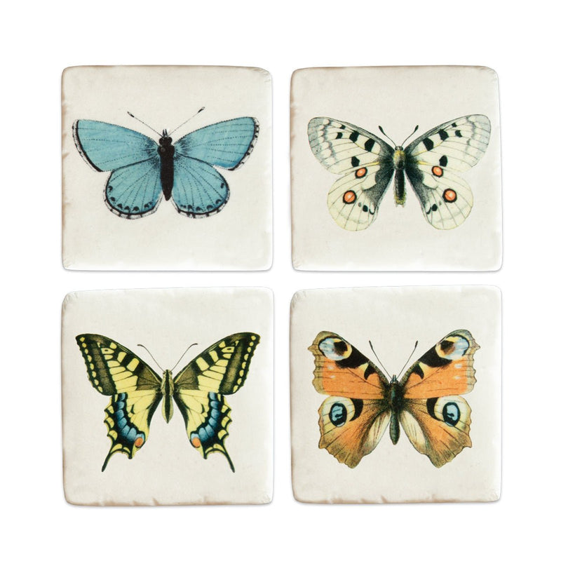 Sass and Belle Vintage Butterflies Coasters – Set Of 4 – Something Different Gift Shop