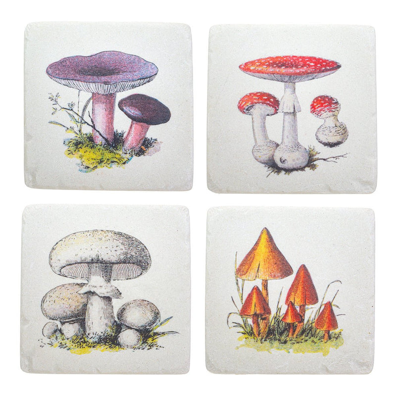 Sass and Belle Vintage Mushroom Coasters – Set of 4 – Something Different Gift Shop