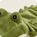 Detail image of Warmies Alligator plush toy eye and body texture