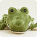 Close-up of Warmies Alligator heatable plush toy face