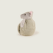 Side view of Warmies Armadillo plush toy