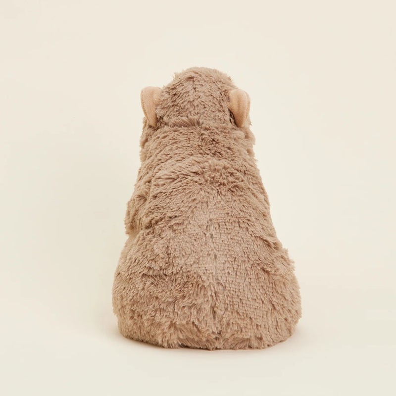 Back view of the Warmies Capybara Plush Toy.