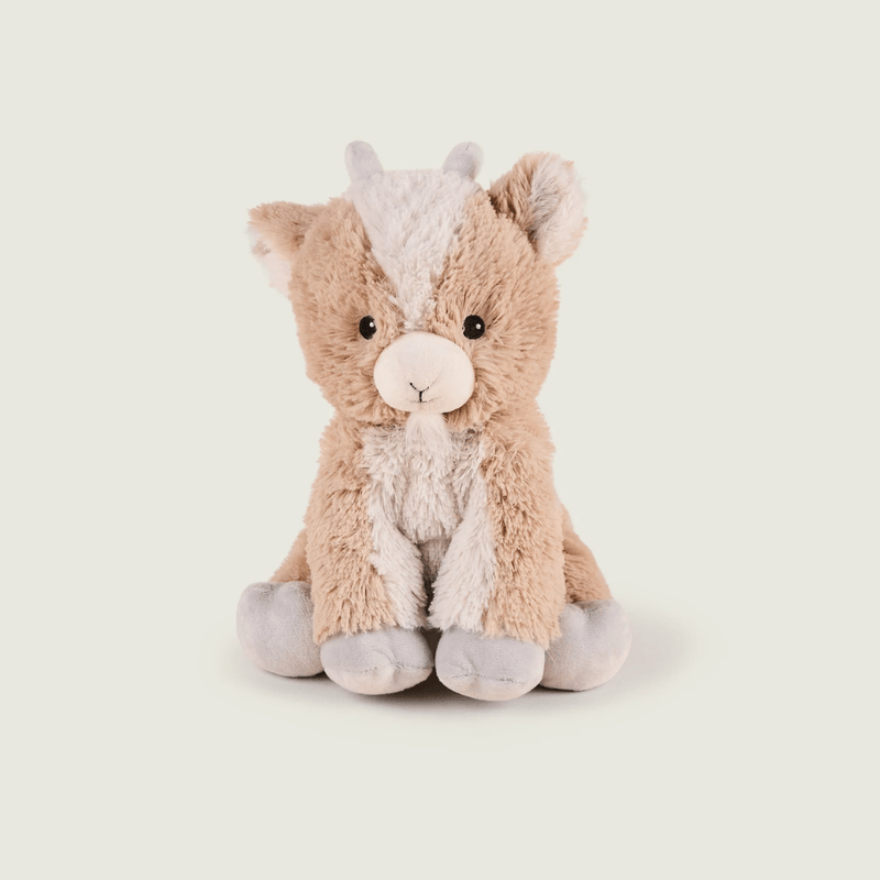 Front view of Warmies Goat heatable plush toy