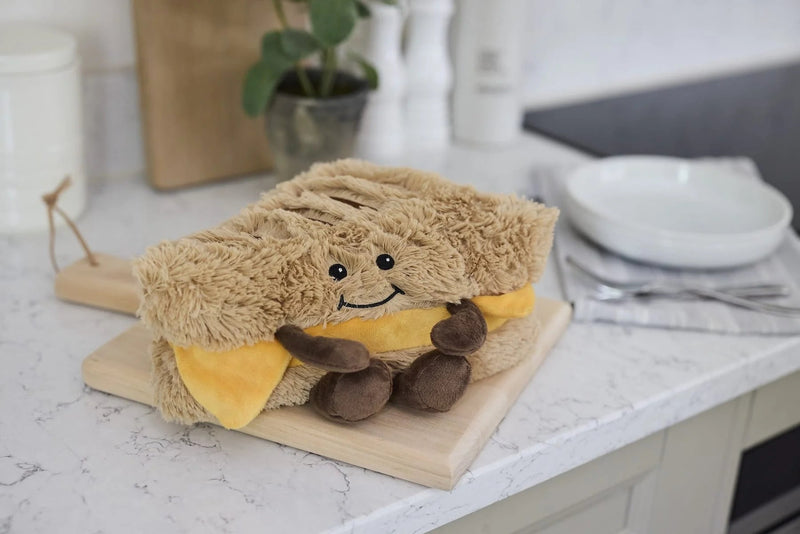 Warmies Grilled Cheese Microwavable Plush - Something Different Gift Shop