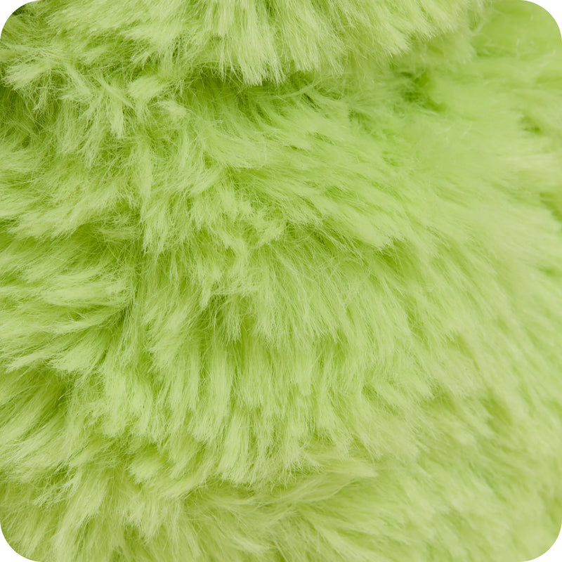 Warmies Junior Frog soft green heatable plush toy sitting upright