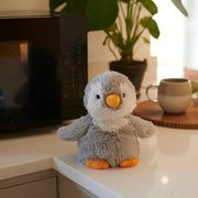 Warmies Junior Grey Penguin Microwavable Plush - Something Different Gift Shop