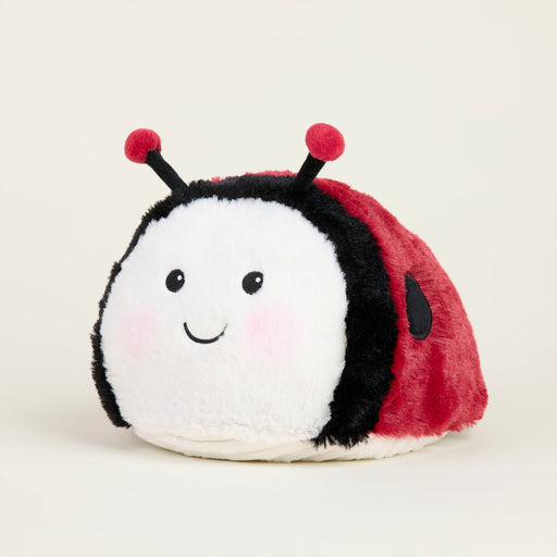 Warmies Ladybird plush toy with red wings, black spots, and smiling face