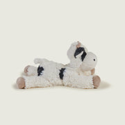 Right side of Warmies Laying Cow showing fluffy tail

