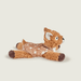 Side view of Warmies Laying Deer heatable plush toy