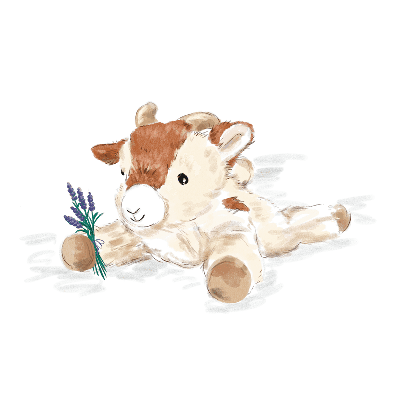 Warmies Laying Goat Heatable Plush - Something Different Gift Shop