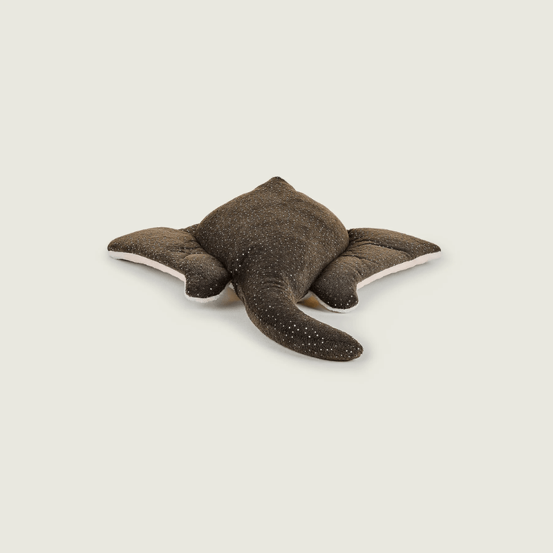 Back view of Warmies Manta Ray plush toy