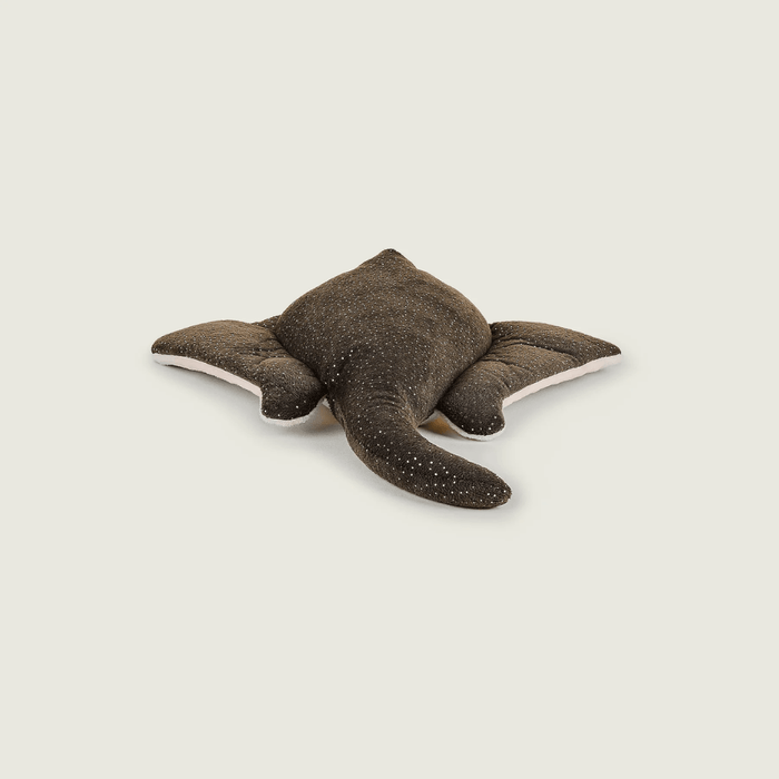 Back view of Warmies Manta Ray plush toy